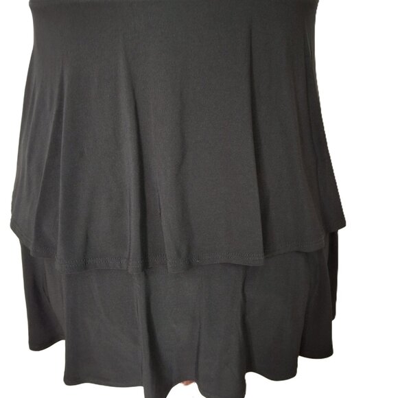 Peplum Top Slimming Ruffle Neckline Empire Style Large Tiana B. Size L - Picture 8 of 11